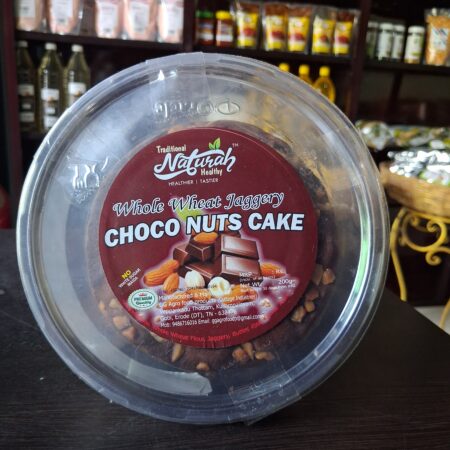 WHOLE WHEAT JAGGERY CHOCO NUTS CAKE 200G