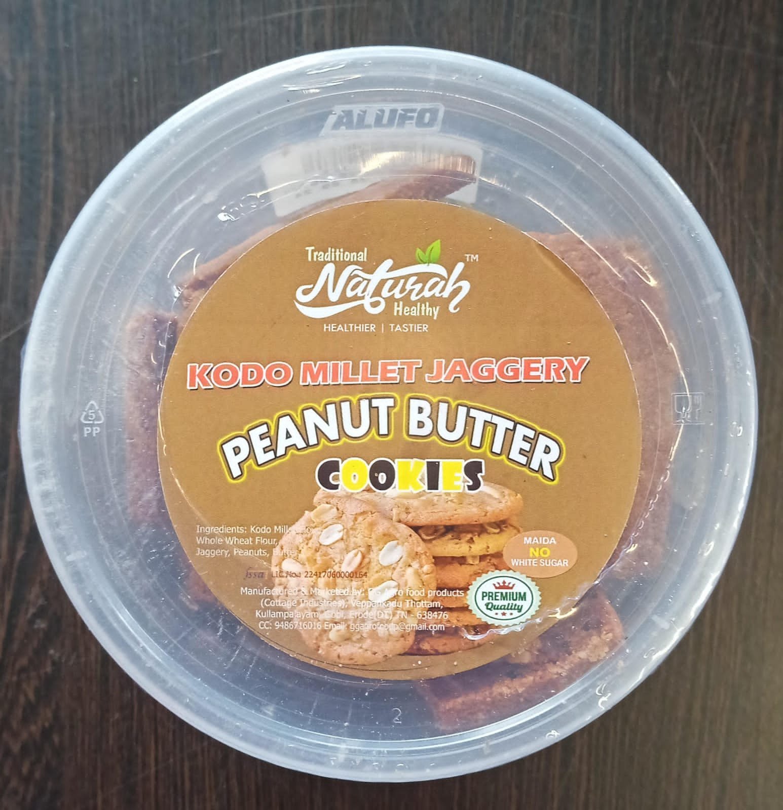 KODO MILLET PEANUT BUTTER COOKIES 120GMS