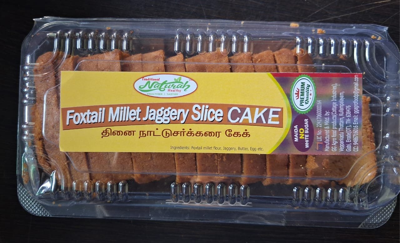 FOXTAIL MILLET JAGGERY SLICE CAKE 200GMS