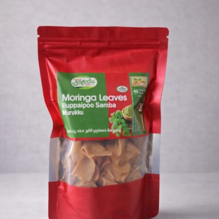 MORINGA LEAVES TRADITIONAL RICE MURUKKU(PAKKAVADA) 150G