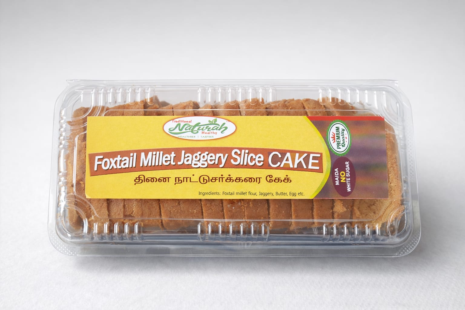 FOXTAIL MILLET JAGGERY SLICE CAKE 200GMS