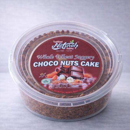 WHOLE WHEAT JAGGERY CHOCO NUTS CAKE 200G