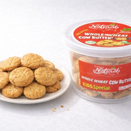 WHOLE WHEAT COW BUTTER COOKIES 120GMS