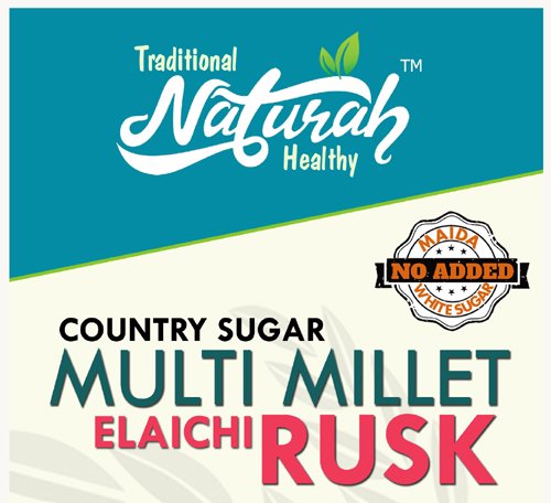 MULTI MILLET JAGGERY ELAICHI RUSK 160G - Image 2