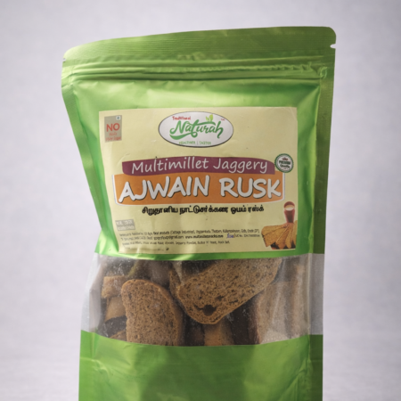 MULTI MILLET JAGGERY AJWAIN RUSK 160G
