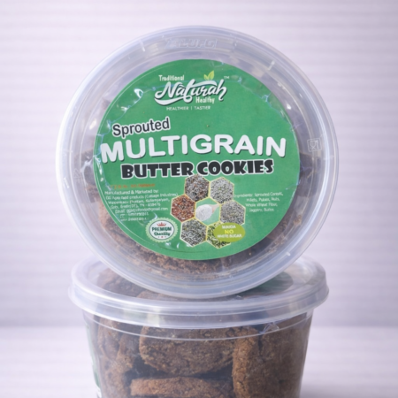 SPROUTED MULTI GRAIN JAGGERY COOKIES 120GMS