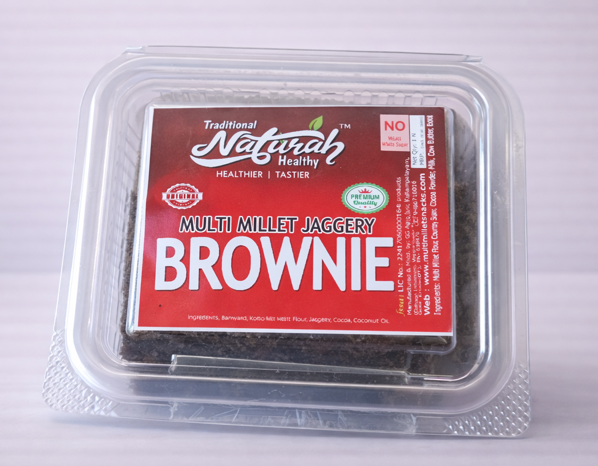 MULTI MILLET JAGGERY BROWNIE -1 PIECE