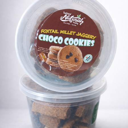 FOXTAIL MILLET JAGGERY CHOCO COOKIES 120GMS