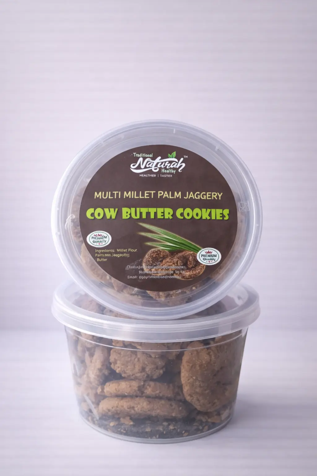 WHOLE WHEAT COW BUTTER COOKIES 120GMS